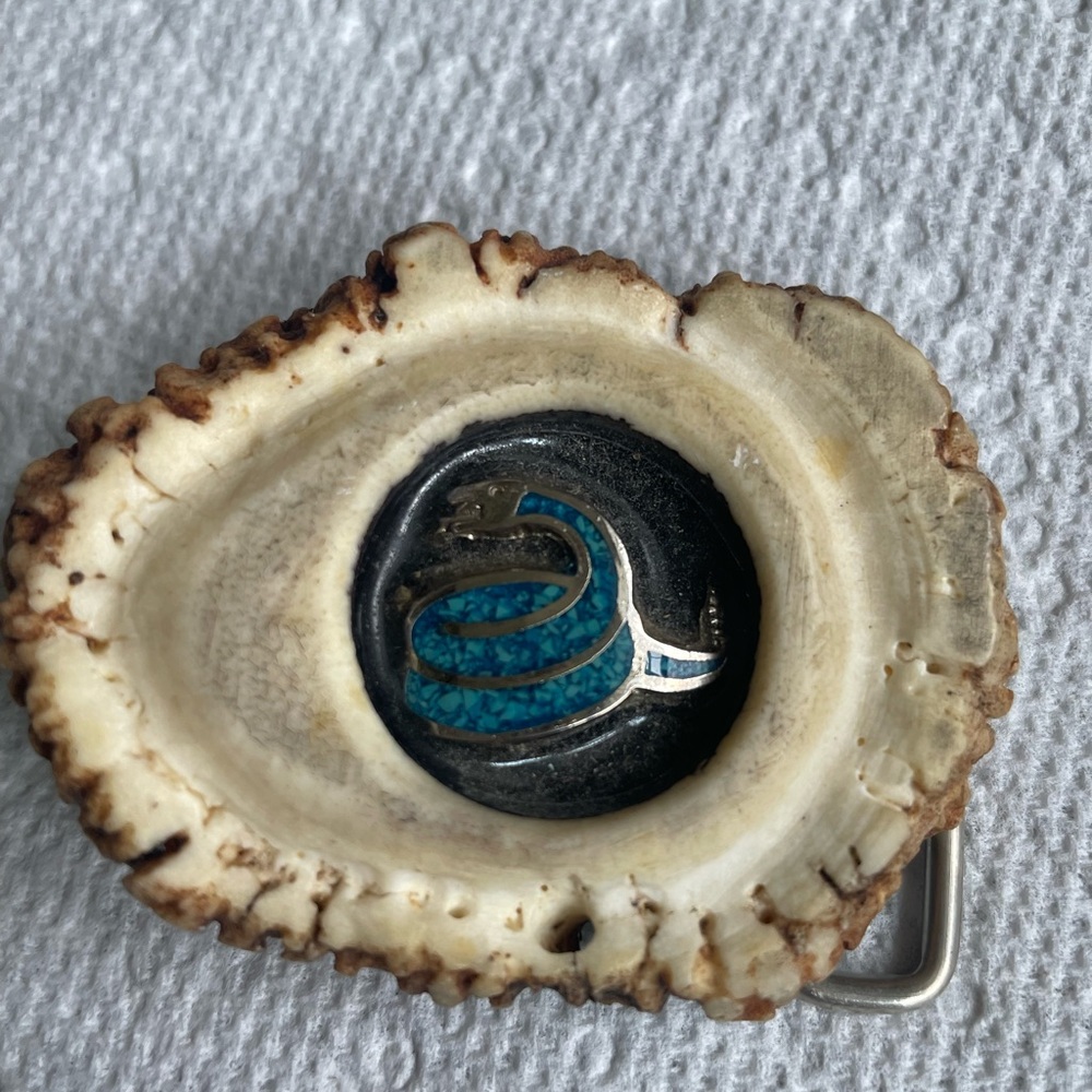 Elkhorn belt buckle